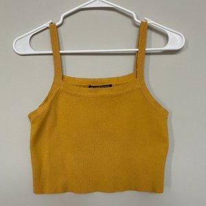 Brandy Melville Yellow "Hunter" Knit Tank Top
